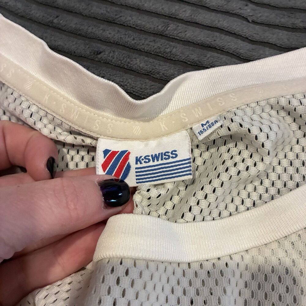 K-Swiss Pink Breathable Women’s Activewear Top Size Medium Cropped - Picture 7 of 9